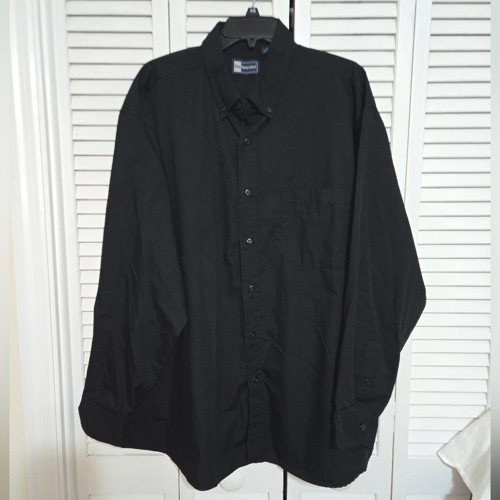 Blue Generation Men's 2XL Black Button-down Shirt